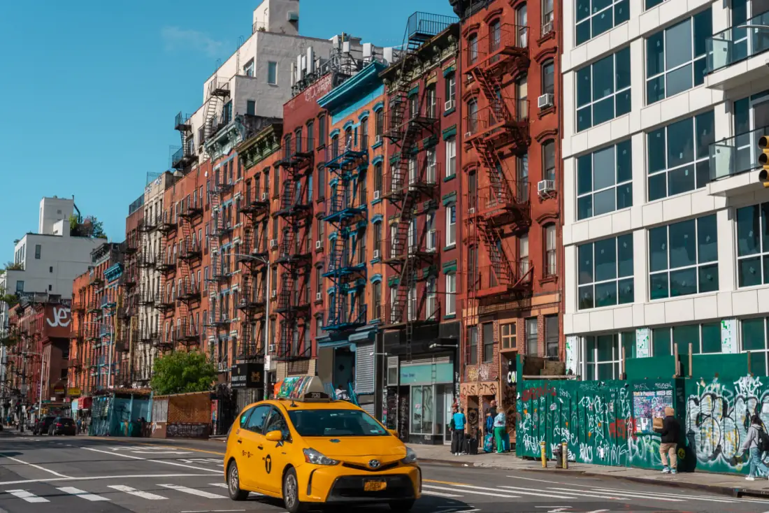 Lower East Side street scene for the Lower East Side cat history tour